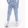 Jeans Mom Bleu Clair à Jambe Droite - Denim Contemporain Chic