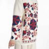Persian Manto Traditional Cream & Red Design for Women