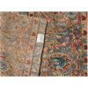 Tapis patchwork noué à la main persan vintage Kashan vert