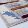Tapis patchwork noué à la main persan blanc