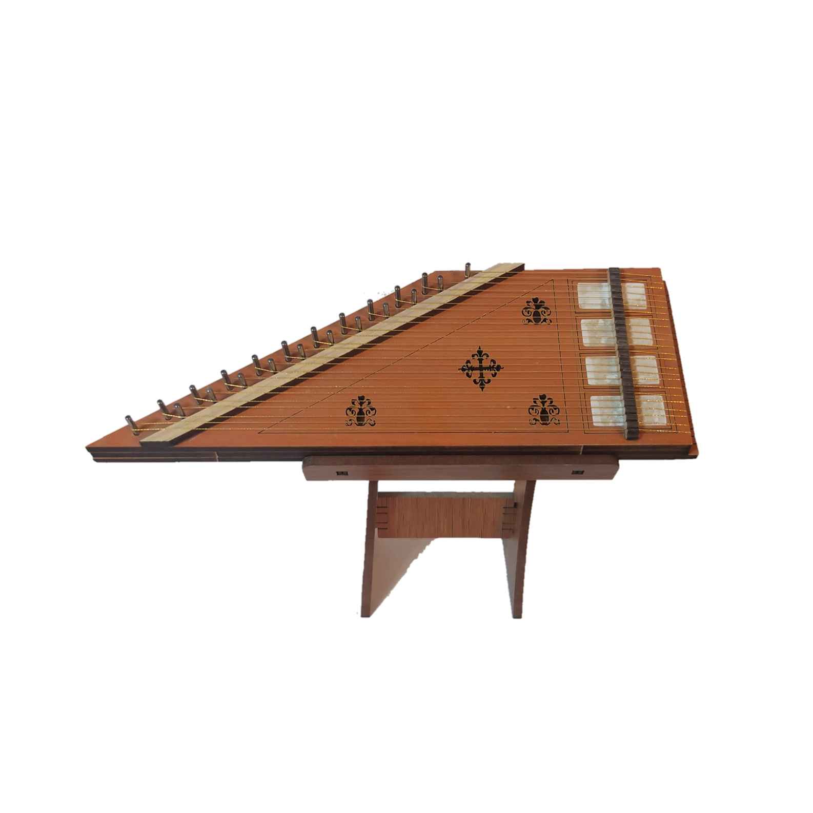 Maquette à monter : Réplique en bois de l’instrument Qanun persan