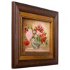 Hand-Knotted Persian Pictorial Rug Depicting Flowers in Vase