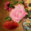 Hand-Knotted Persian Pictorial Rug Depicting Flowers in Vase