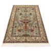 Tapis persan avec laine noué à la main à Ispahan floral vert clair