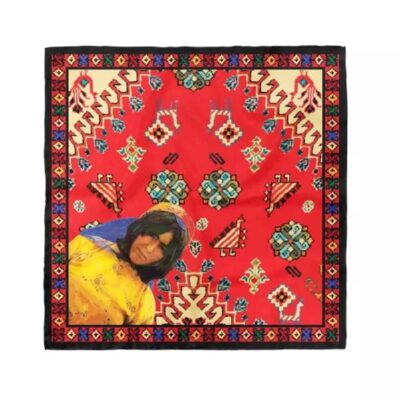 Foulard Miniature pour Femme – Inspiré des Tapis de la Tribu Qashqai