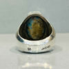 Bague en Argent Persan pour Homme avec Turquoise de Neyshabur