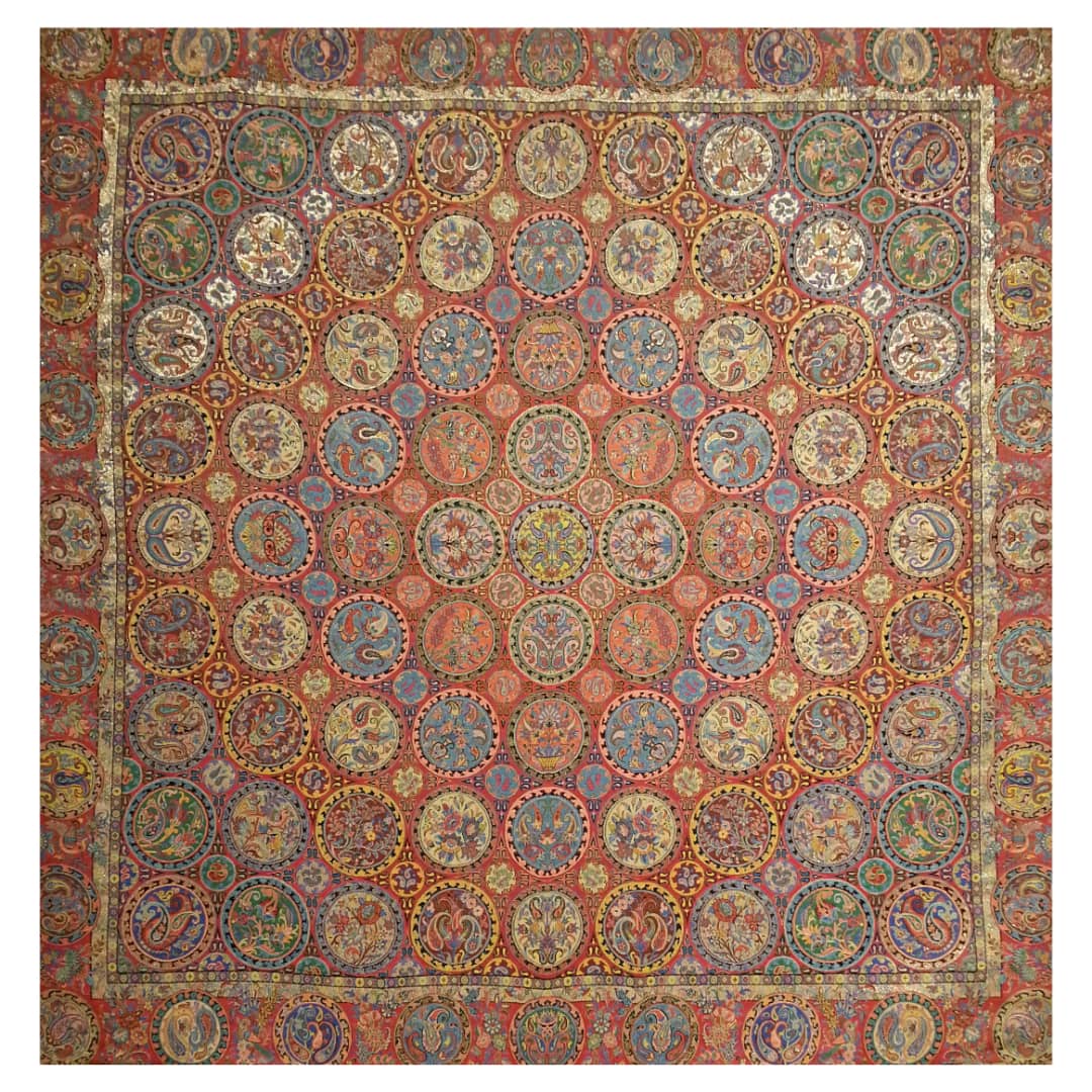 Nappe Persane Termeh Luxueuse avec Motif Floral Sabalan