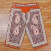 Pantalon Athlétique Zoorkhaneh Persan 3/4 avec Tissu Termeh et Cuir