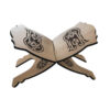 Support Rehal en bois pliable pour le Coran avec art islamique