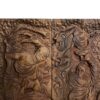 Plateau de Backgammon Inspiré par Rumi en Bois Sculpté à la Main