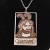 Collier islamique avec médaillon en acier motif Ya Abu Fadhl Al-Abbas
