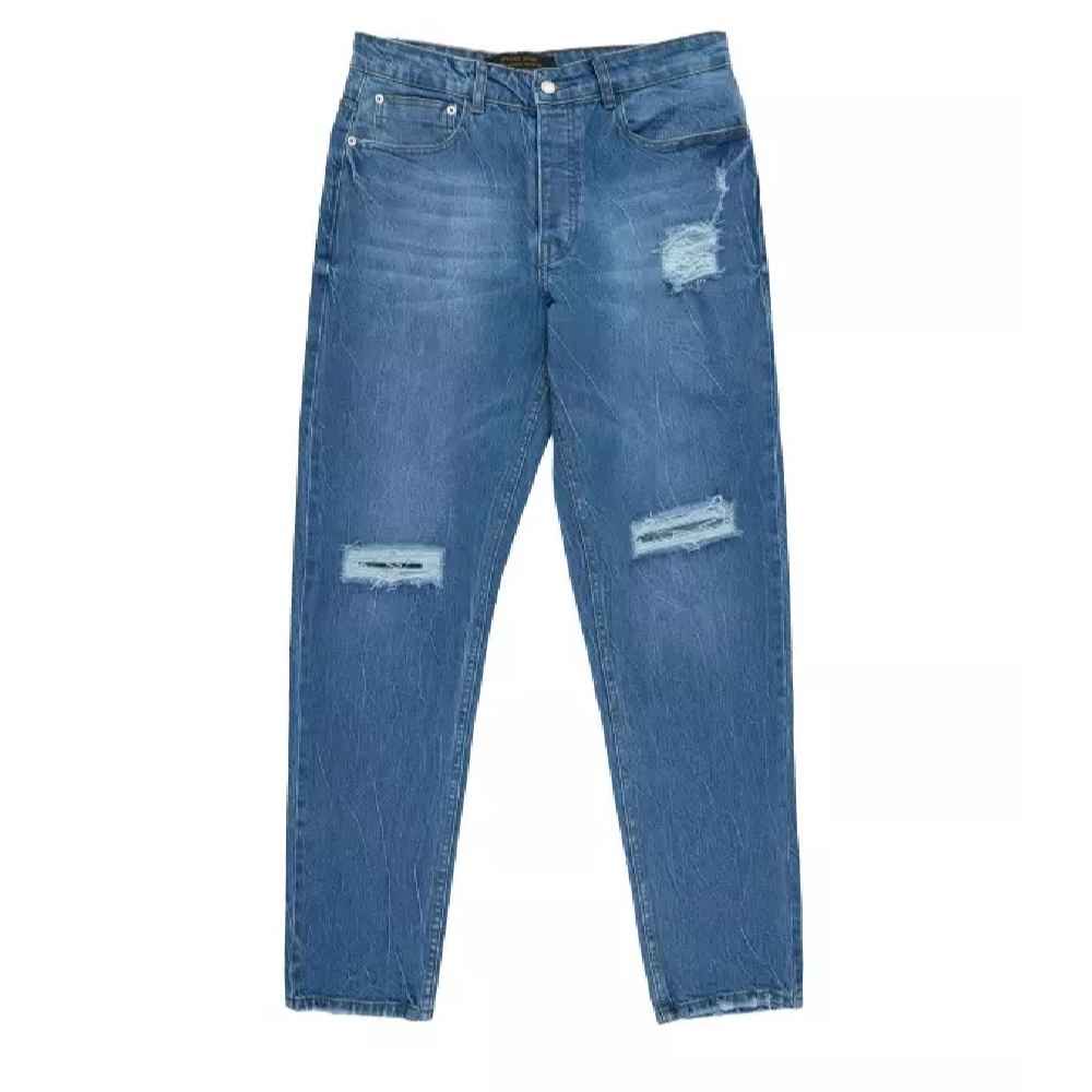 Jeans Jambe Droite avec Déchirures - Tenue Sport pour Homme