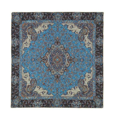 Tapis Kilim en laine persane tissé à la main en Fars Traditionnel Aynaz