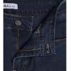 Jeans Coupe Serrée à Jambe Droite Taille Moyenne pour Port Quotidien