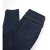 Jeans Coupe Serrée à Jambe Droite Taille Moyenne pour Port Quotidien