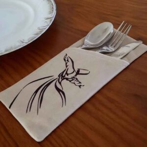 Pochette à couverts en velours – Parfait pour la décoration de table