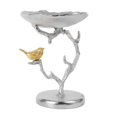 Présentoir de Service Polyvalent pour Apéritifs et Douceurs Motif Oiseau