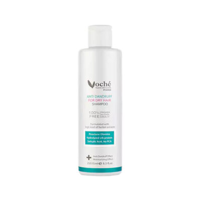 Shampooing antipelliculaire Voche pour cheveux secs – Hydrate et contrôle les pellicules
