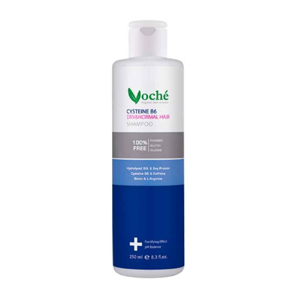 Voche Shampooing Fortifiant à la Cystéine B6 pour Cheveux Normaux & Secs - Renforce & Hydrate