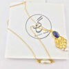Collier en Laiton Thème Traditionnel Persan pour Femmes avec Lapis Lazuli