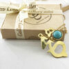 Collier en Laiton Thème Traditionnel Persan pour Femmes avec Turquoise