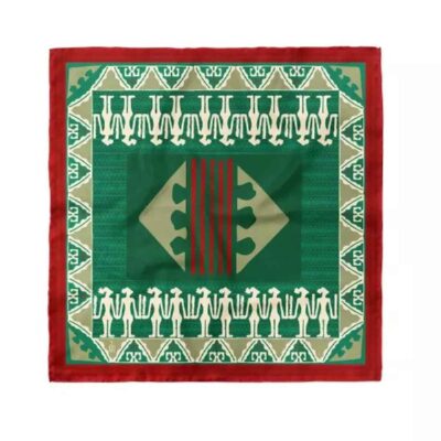 Foulard Miniature pour Femme – Motif Artistique Idéal pour l’Été et le Printemps
