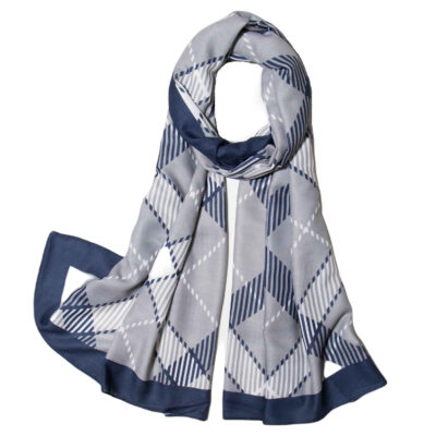 Châle Imprimé pour Femme Artistique & Léger Motif losanges (Argyle)
