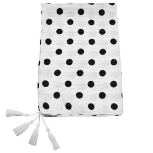 Châle pour Femme à Pois avec Pompons