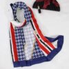 Châle Imprimé pour Femme Artistique & Léger Pied-de-poule