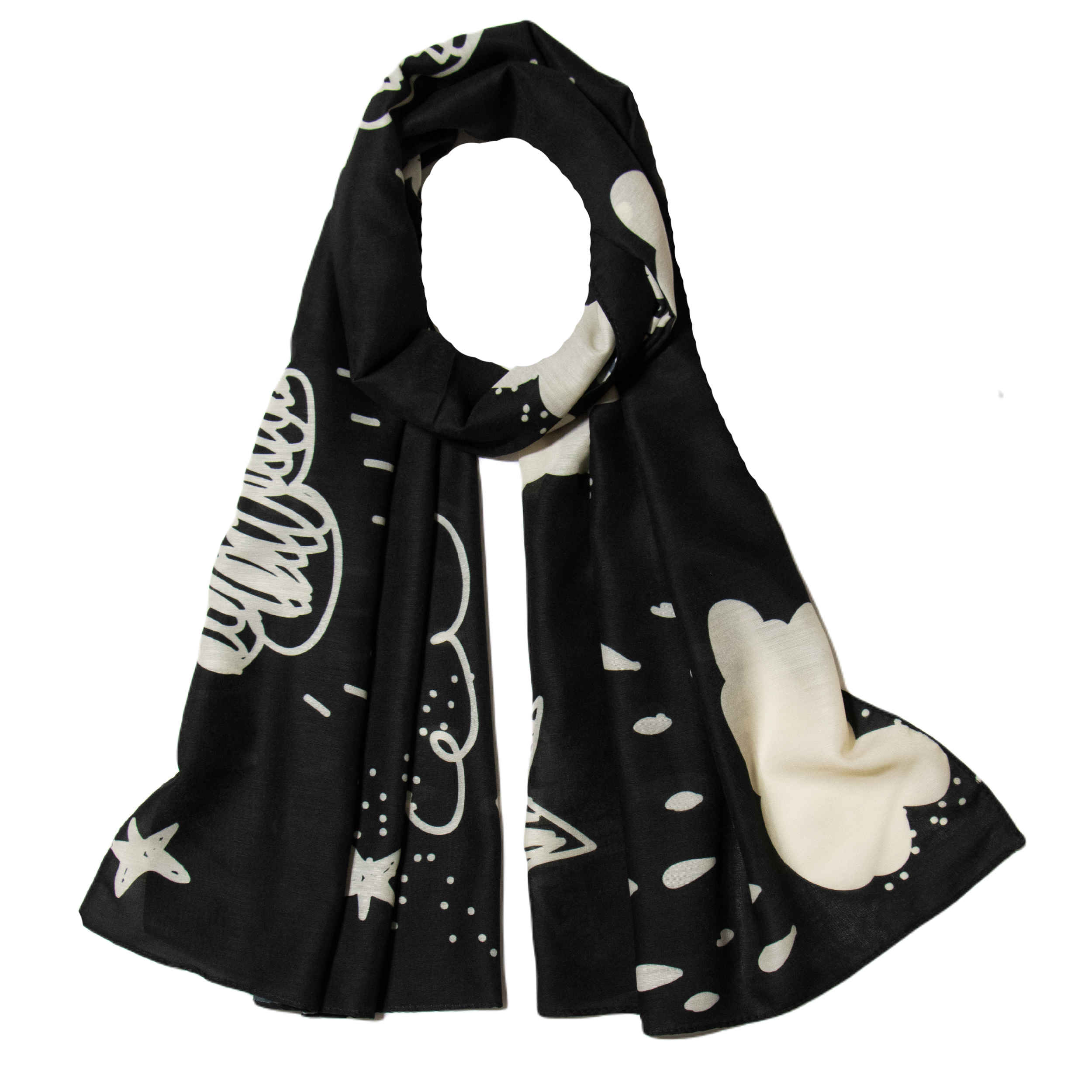 Châle Imprimé pour Femme Artistique & Léger