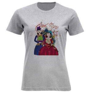 T-shirt pour femmes avec éléments traditionnels captivants de Nowruz