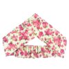 Ensemble Bandeau Croisé Torsadé & Boucles d'Oreilles Crème & Rose pour Femme