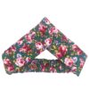 Ensemble Bandeau Croisé Torsadé & Boucles d'Oreilles Floral Vert pour Femme