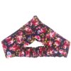 Ensemble Bandeau Croisé Torsadé & Boucles d'Oreilles Floral Violet pour Femme