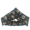 Ensemble Bandeau Croisé Torsadé & Boucles d'Oreilles Pois de Senteur Noir pour Femme
