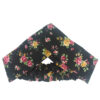 Ensemble Bandeau Torsadé & Boucles d'Oreilles Noir avec Fleurs pour Femme
