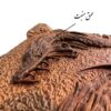Plateau de Backgammon en Bois Sculpté à la Main Inspiré du Shahnameh avec Dragon