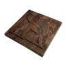 Plateau de Backgammon en Bois Sculpté à la Main avec Griffon Persan