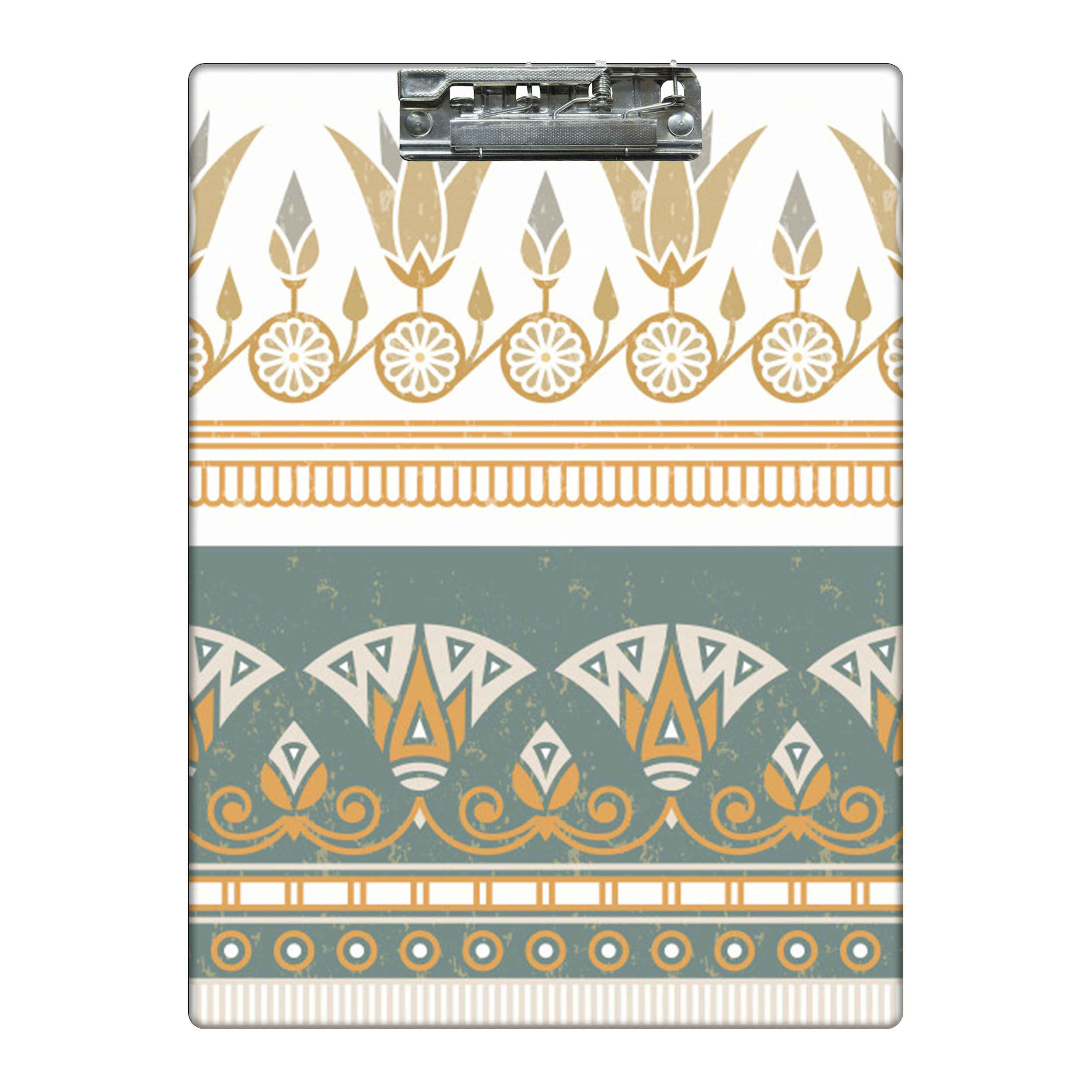 Wooden Clipboard with Traditional Print A4 Size