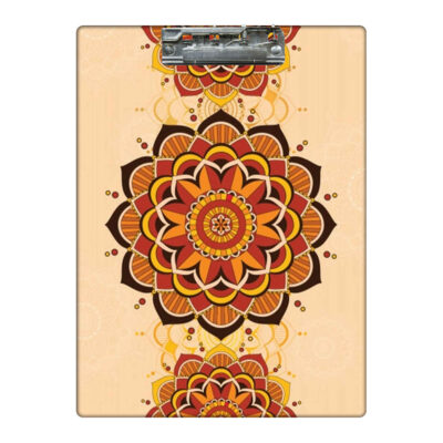 Porte-bloc en bois avec motif traditionnel au format A4