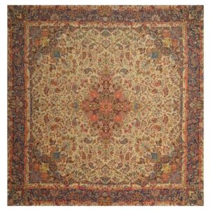 Nappe Termeh de Yazd Luxueuse avec Motif Floral Aseman