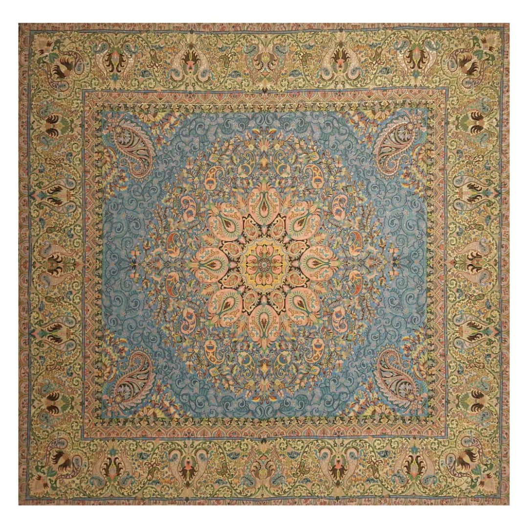 Nappe de Termeh de Yazd Luxe avec Motif Paisley Persan Farvardin III