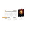 Carnet de planification mensuelle persan avec bloc-notes rouge