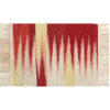 Tapis Kilim en laine persane artisanal tissé à la main abstrait rouge
