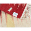 Tapis Kilim en laine persane artisanal tissé à la main abstrait rouge