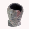Sculpture en béton décoratif vase en forme de tête d'homme