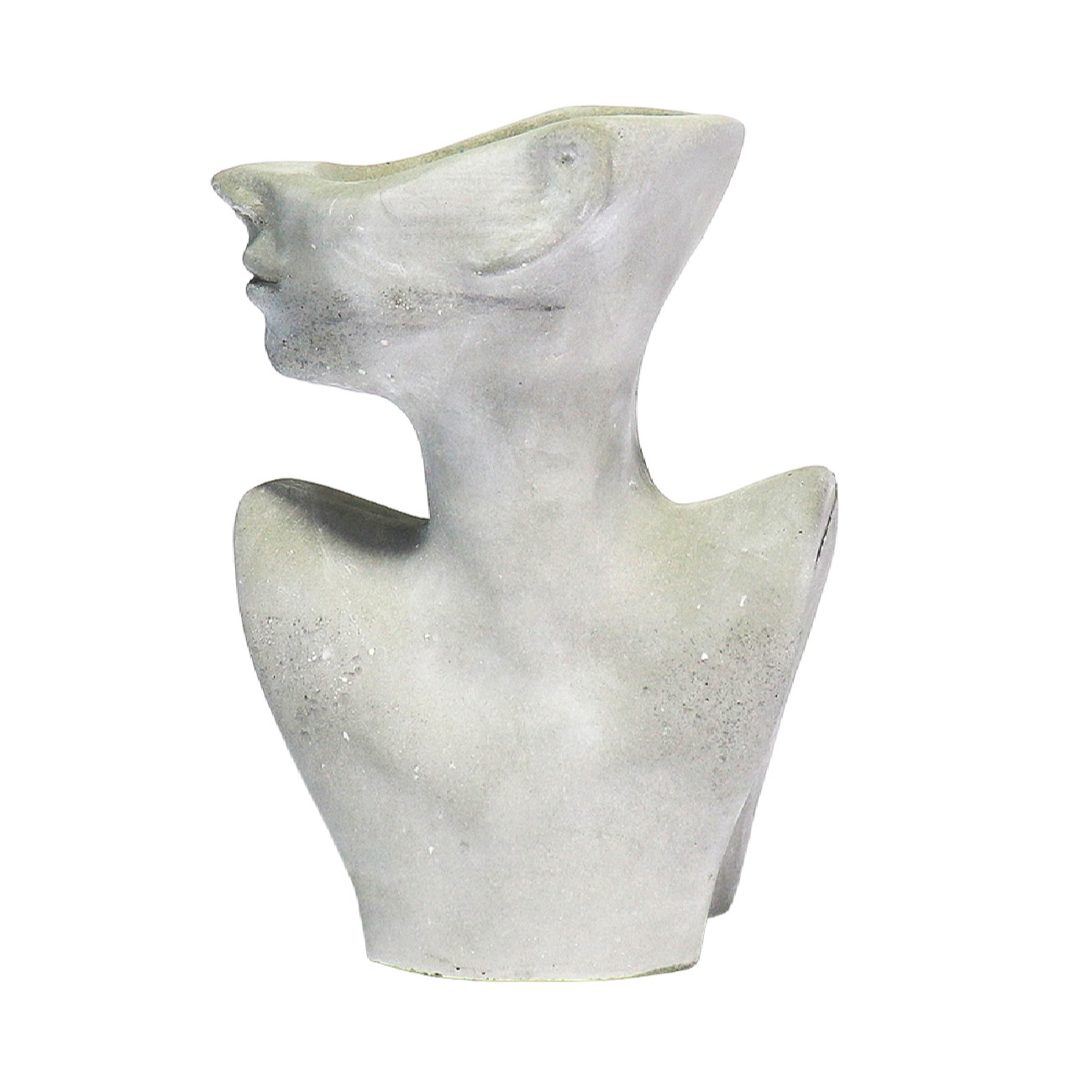 Sculpture en béton décoratif vase en forme de corps de femme