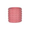 Vase artistique en béton fait main avec résine dans un design en maillage