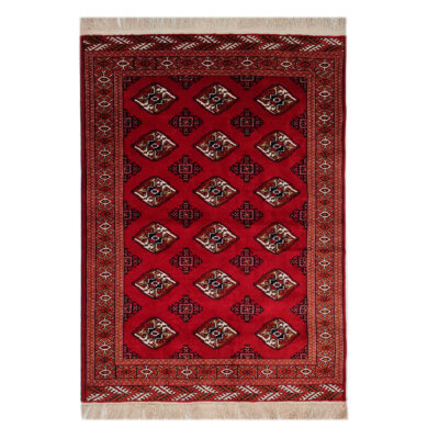 Tapis persan authentique avec laine noué à la main Qashqai rouge