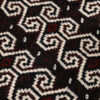Tapis persan avec laine noué à la main à Golestan Torkaman acajou